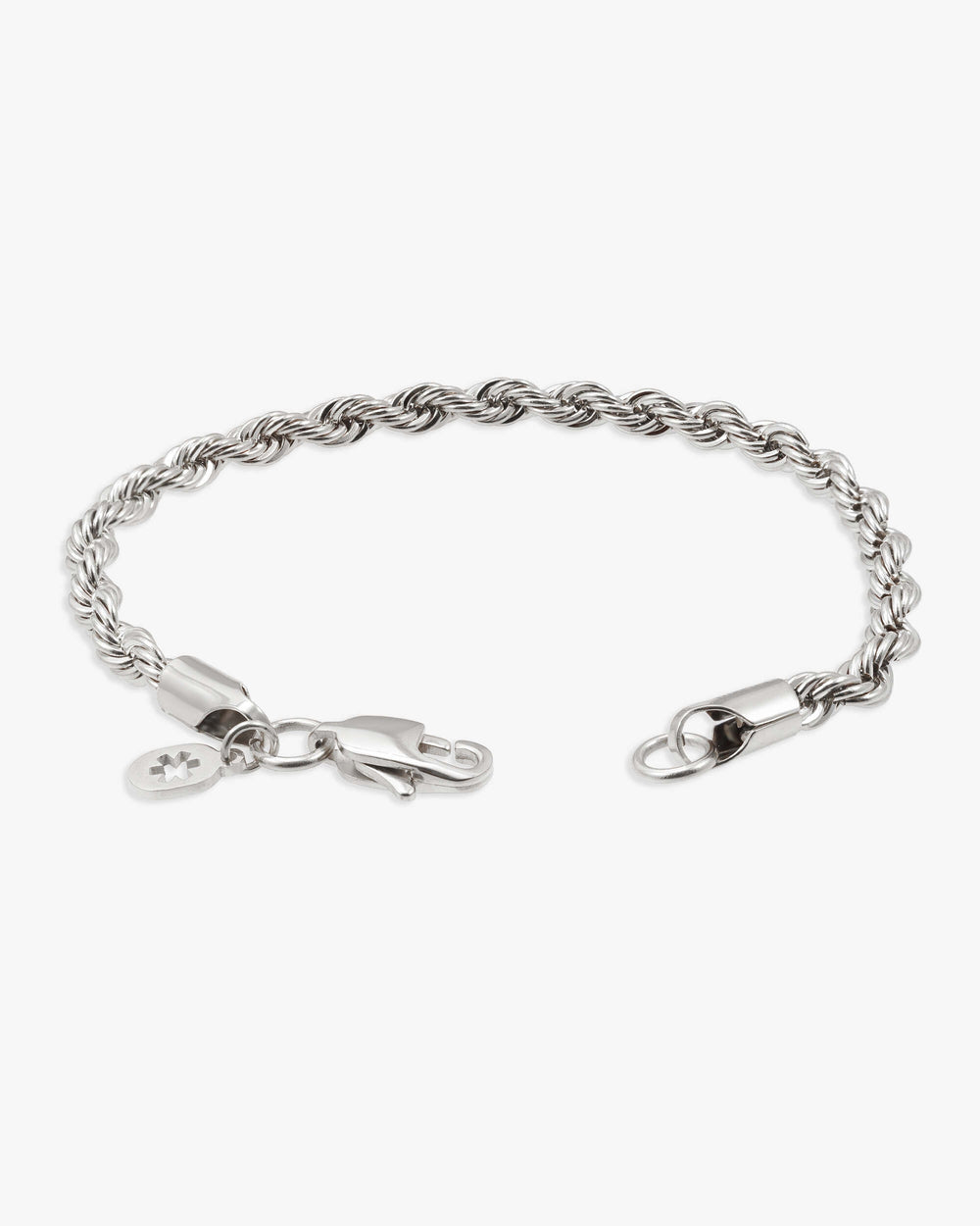 4mm rope bracelet silver icecartel lock