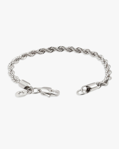 4mm rope bracelet silver icecartel lock