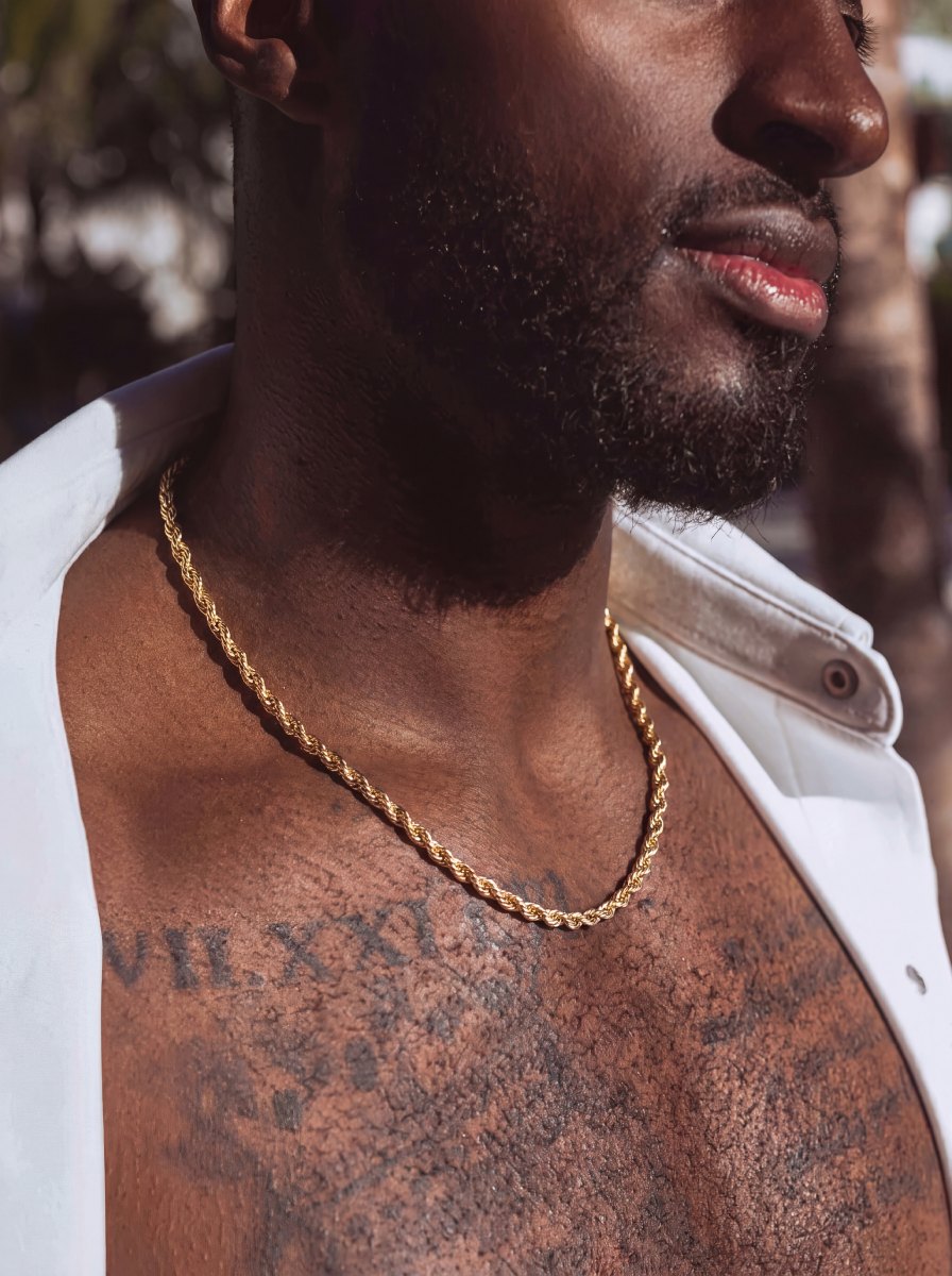 4mm rope chain 14k gold icecartel model lifestyle