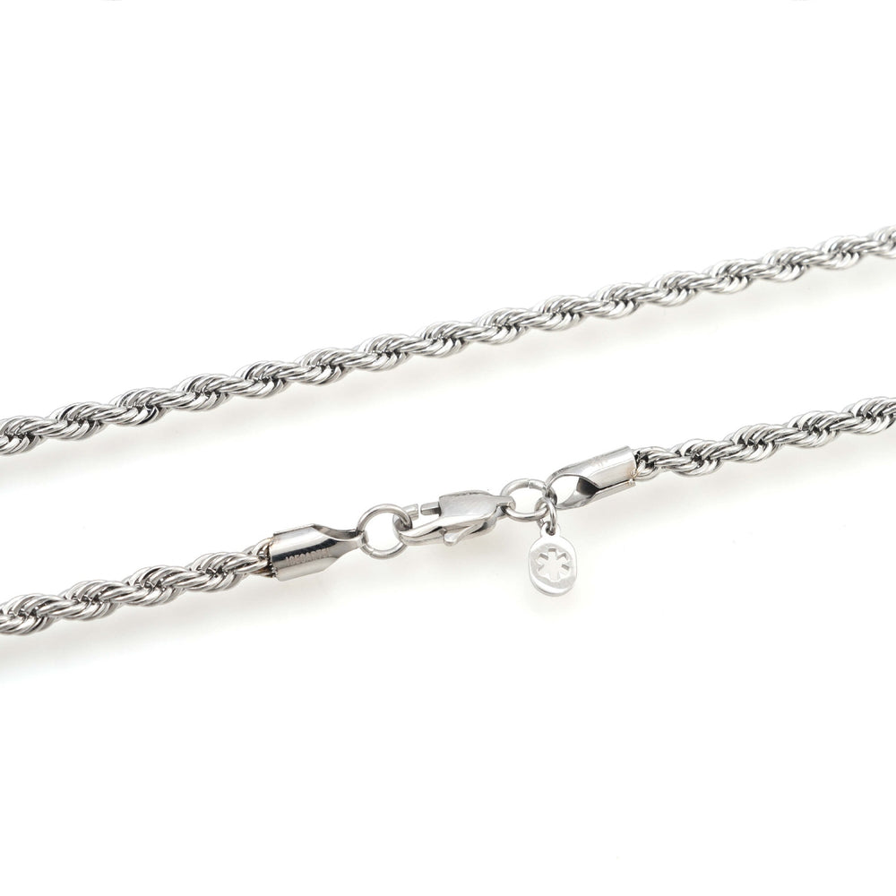 4mm rope chain 14k white gold icecartel lock