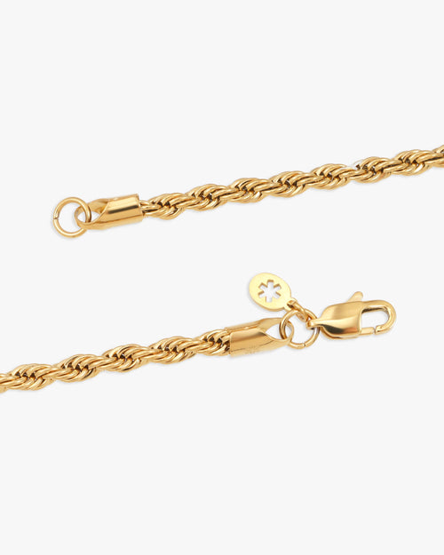4mm rope chain and bracelet bundle 14k gold icecartel F6F6F6 px clasp
