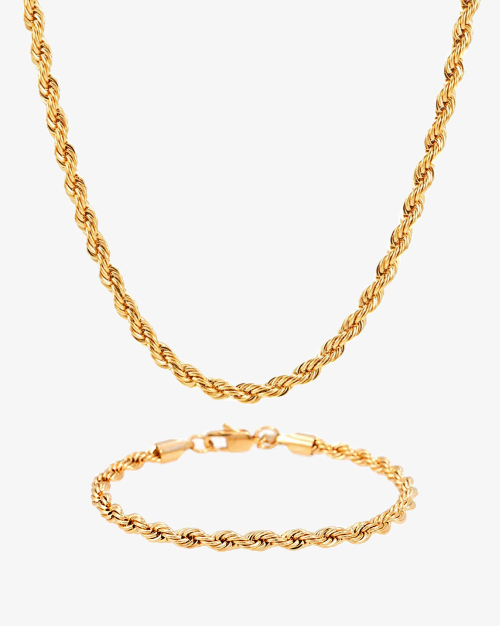 4mm rope chain and bracelet bundle 14k gold icecartel F6F6F6 px main