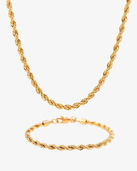 4mm rope chain and bracelet bundle 14k gold icecartel F6F6F6 px main
