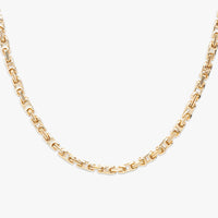 4mm solid gold byzantine gold chain