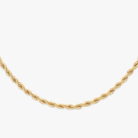 4MM Solid Gold Rope Chain