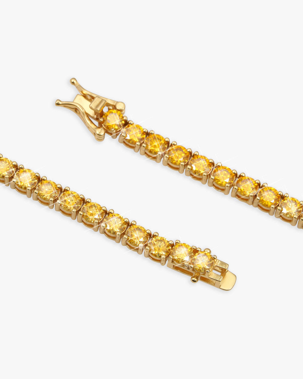 4mm yellow moissanite tennis chain icecartel lock