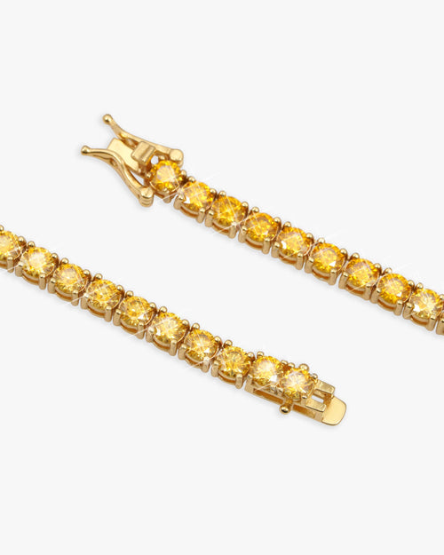 4mm yellow moissanite tennis chain icecartel lock