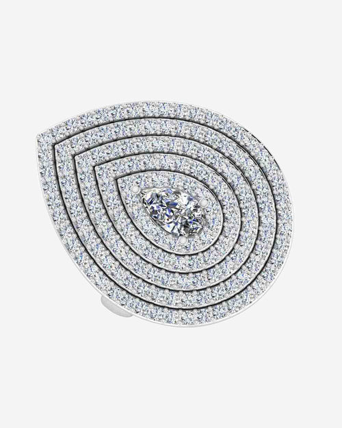 5 row pear cluster moissanite engagement ring icecartel side