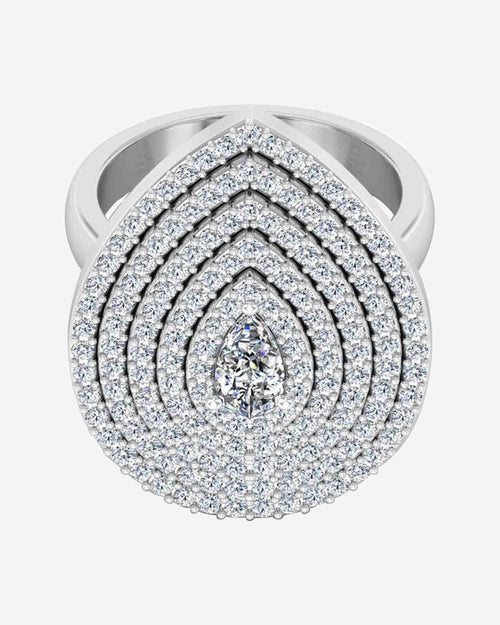 5 row pear cluster moissanite engagement ring icecartel top