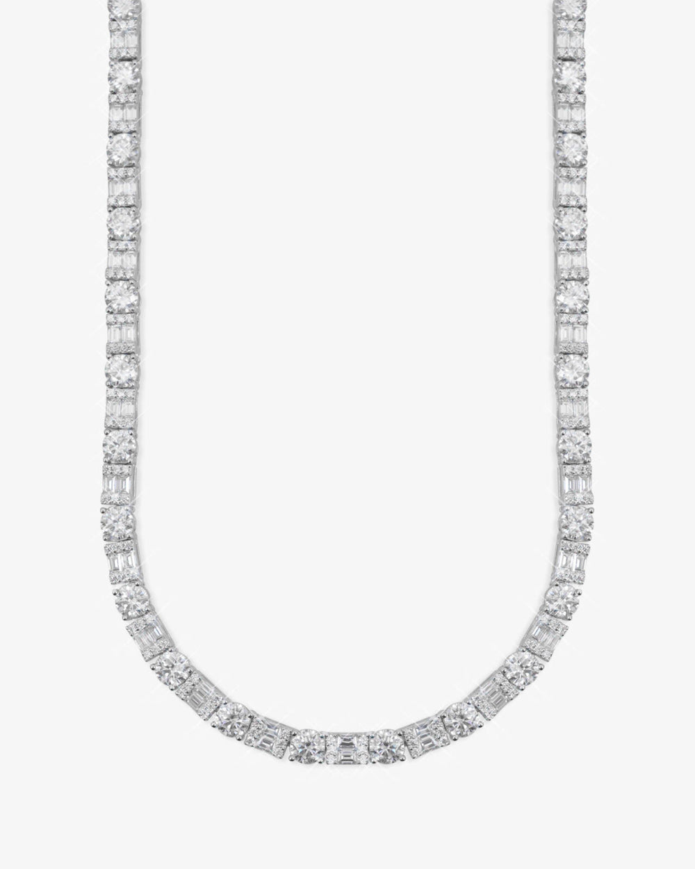 5MM Hybrid Cut Moissanite Tennis Chain 14K Gold icecartel f6 main
