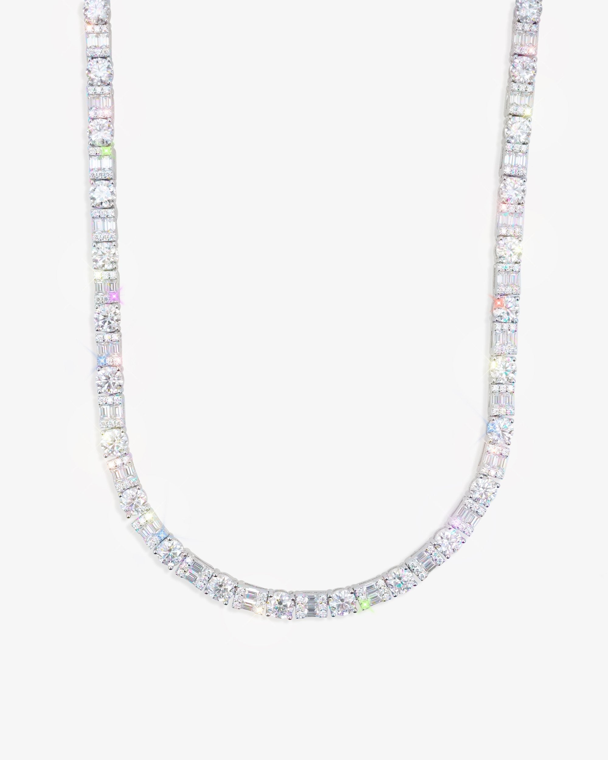 5MM Hybrid Cut Moissanite Tennis Chain 14K Gold - IceCartel™