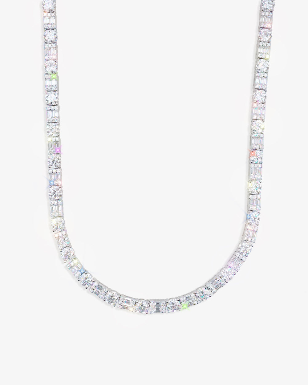 5MM Hybrid Cut Moissanite Tennis Chain 14K Gold icecartel f6 new main