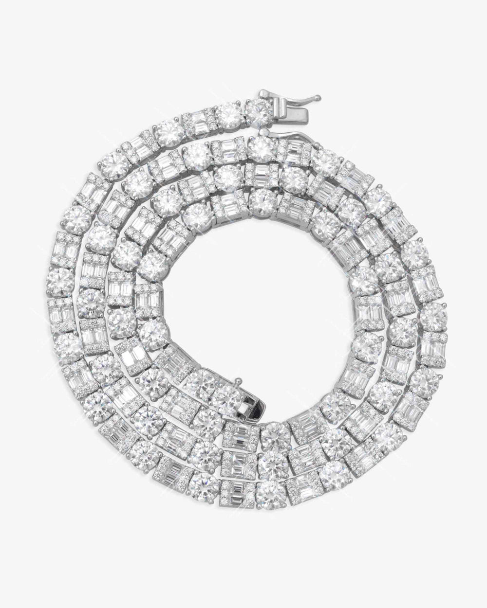 5MM Hybrid Cut Moissanite Tennis Chain 14K Gold icecartel f6 top