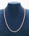 5MM Hybrid Cut Moissanite Tennis Chain 14K Gold - Rose Gold