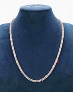 5MM Hybrid Cut Moissanite Tennis Chain 14K Gold - Rose Gold