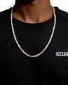 5MM Hybrid Cut Moissanite Tennis Chain 14K Gold - Rose Gold