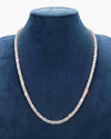 5MM Hybrid Cut Moissanite Tennis Chain 14K Gold - Yellow Gold