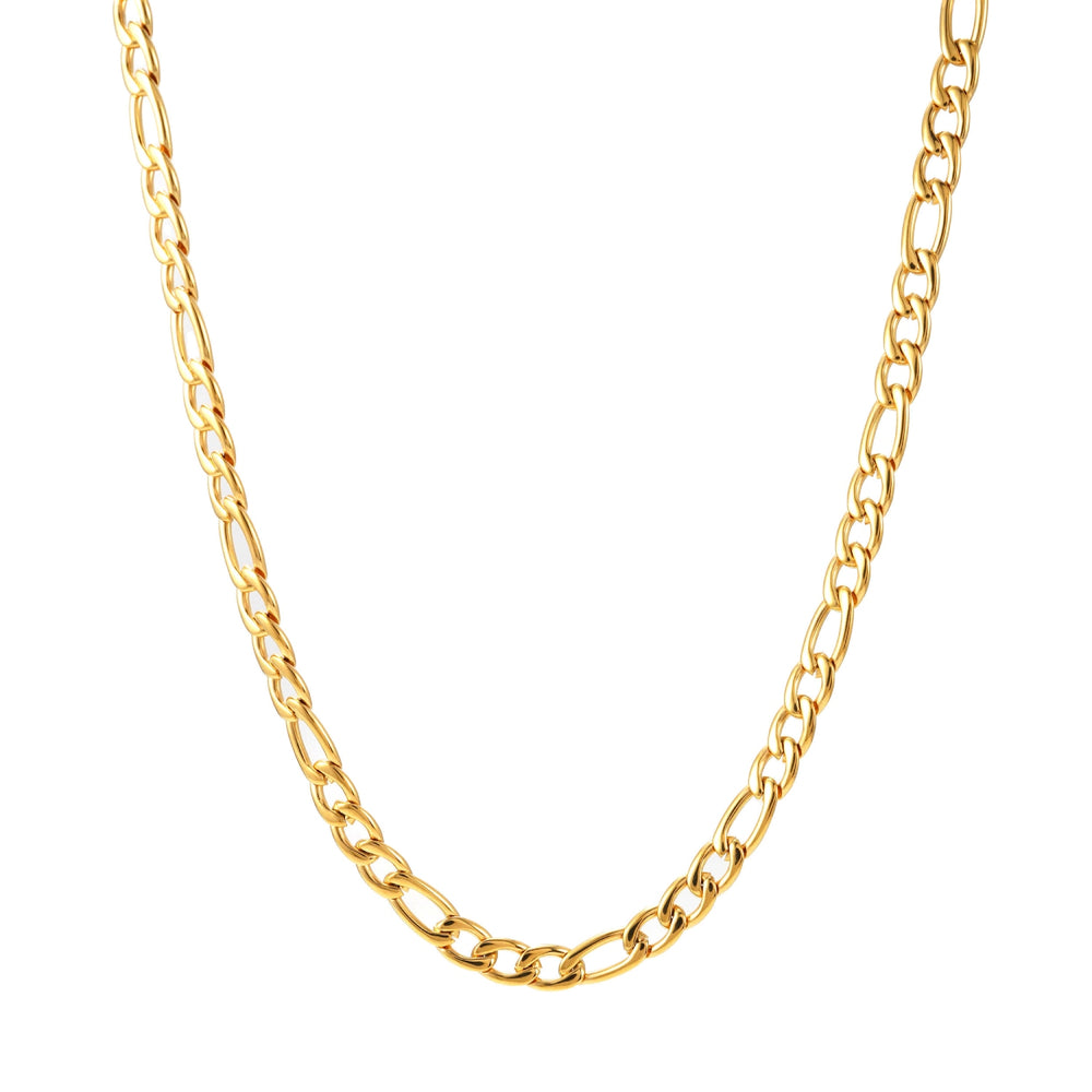 5mm Figaro chain 14k yellow gold icecartel main1