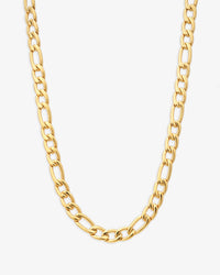 5mm Figaro chain 14k yellow gold icecartel new main
