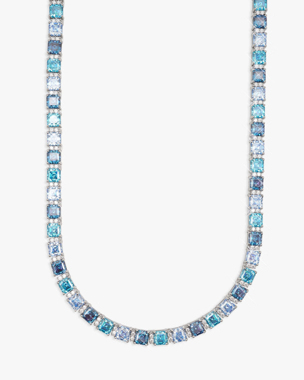 5mm asscher cut blue moissanite tennis chain px icecartel main