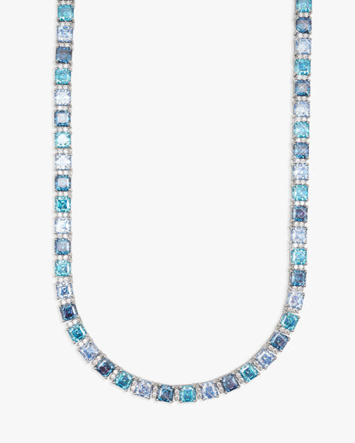 5mm asscher cut blue moissanite tennis chain px icecartel main