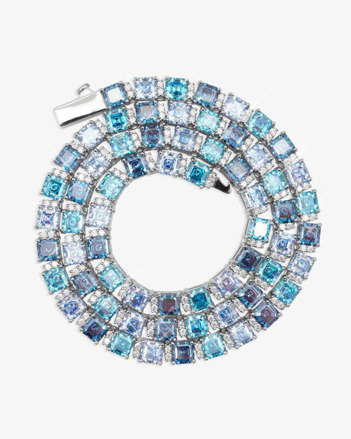 5mm asscher cut blue moissanite tennis chain px icecartel top