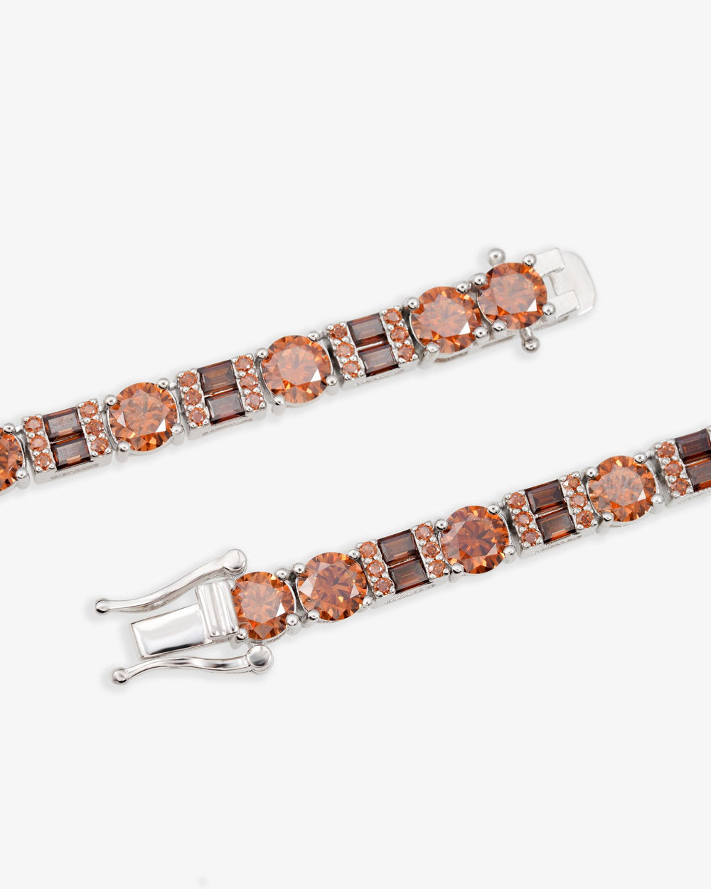5mm brown moissanite tennis chain new clasp