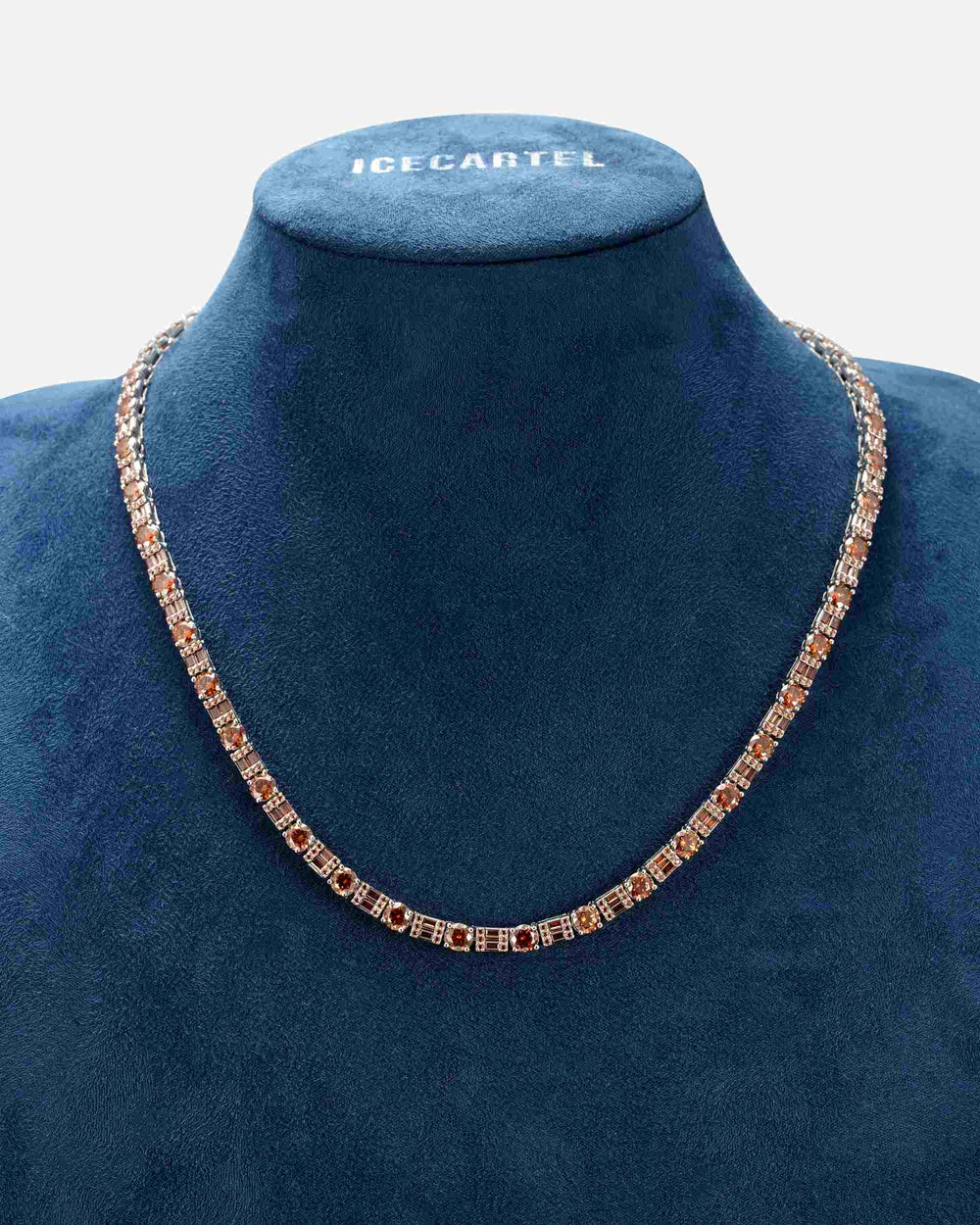 5mm brown moissanite tennis chain new display