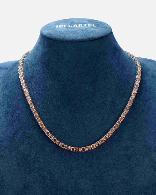 5mm brown moissanite tennis chain new display