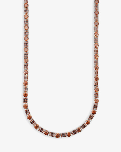 5mm brown moissanite tennis chain new main