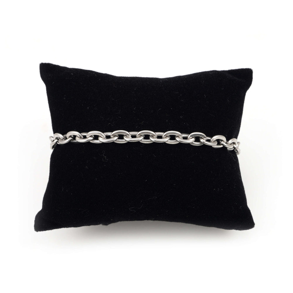 5mm curb link bracelet 14k white gold icecartel pillow
