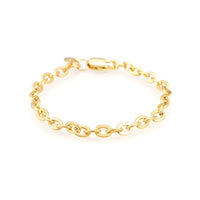 5mm curb link bracelet 14k yellow gold icecartel main