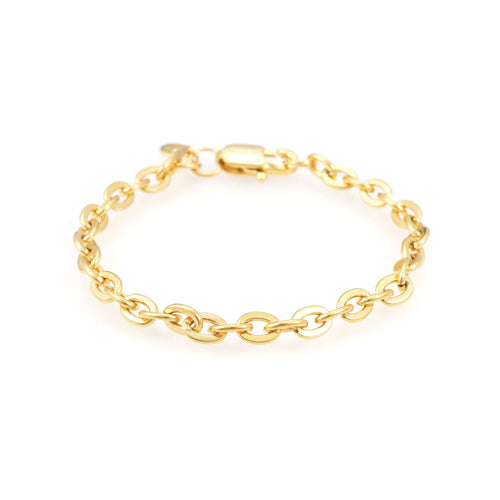 5mm curb link bracelet 14k yellow gold icecartel main