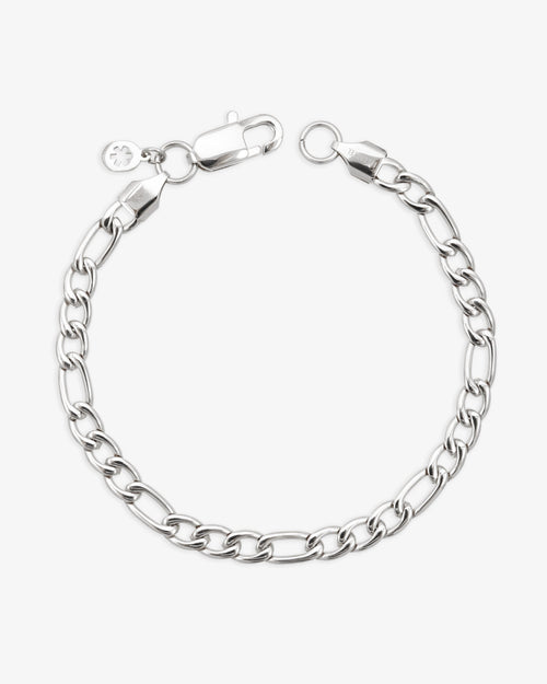 5mm figaro bracelet 14k white gold icecartel main neww