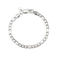 5mm figaro bracelet 14k white gold icecartel main