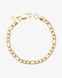 5mm figaro bracelet 14k yellow gold icecartel main new
