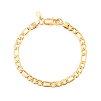 5mm figaro bracelet 14k yellow gold icecartel main