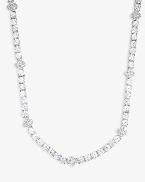 5mm four leaf moissanite tennis chain 14k gold icecartel px main