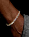 5MM Hybrid Cut Moissanite Tennis Bracelet 14K Gold - Yellow Gold