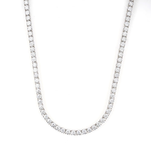 5mm moissanite tennis chain 14k white gold icecartel