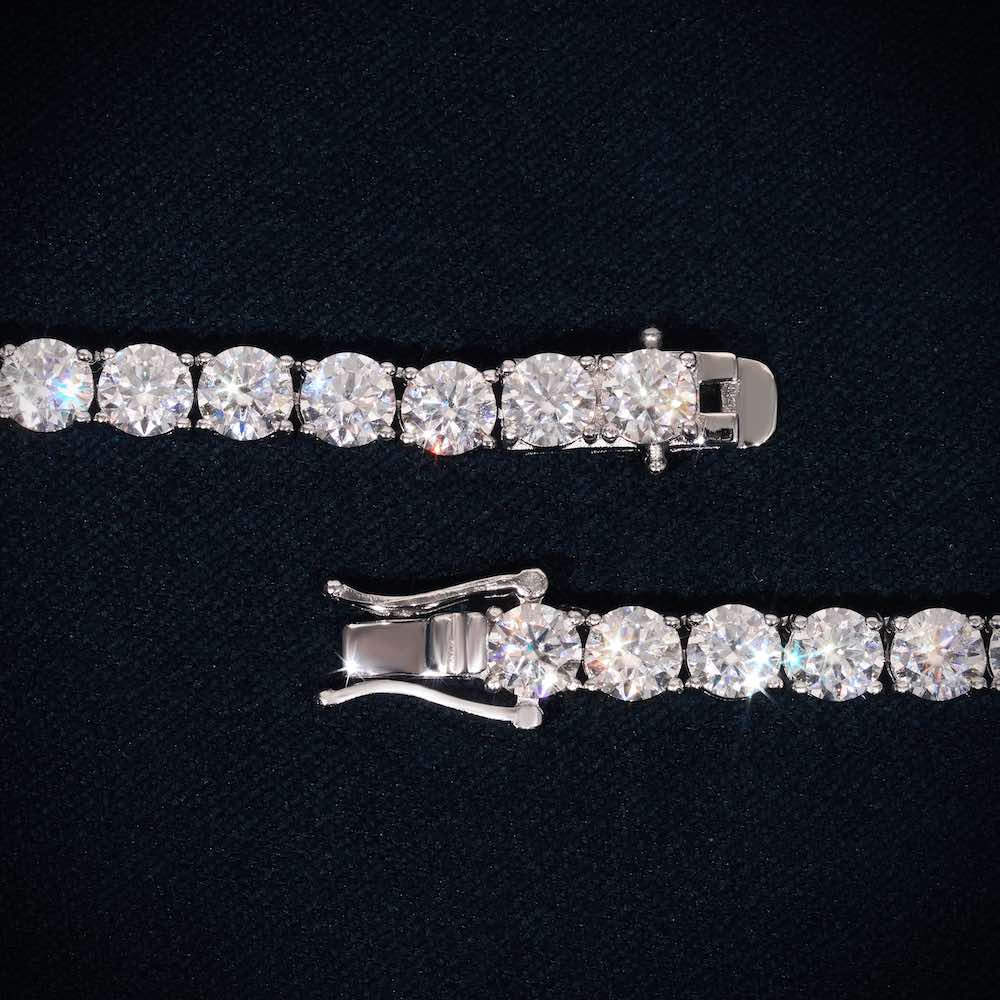 5mm moissanite tennis chain clasp