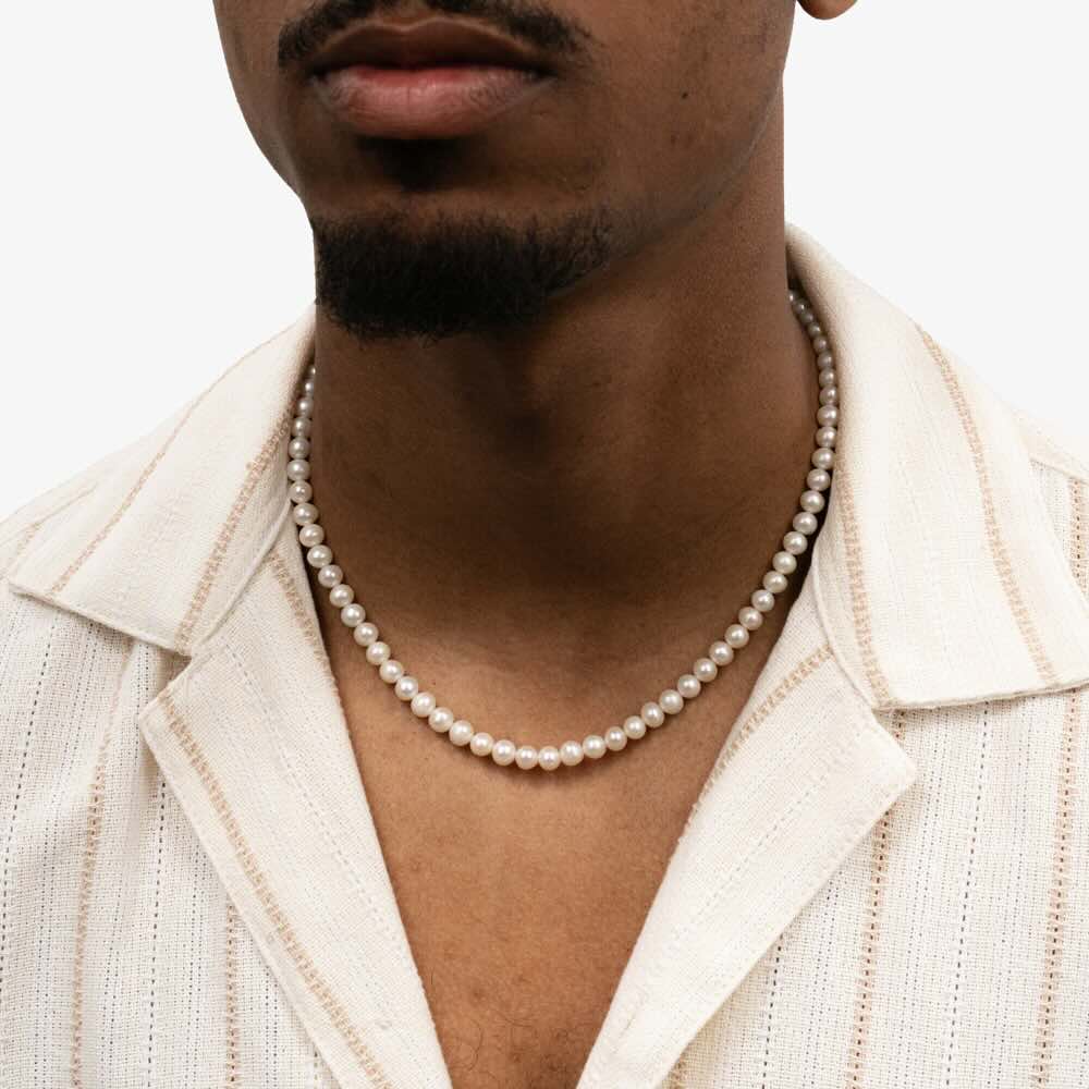 Modèle de collier de perles de 5 mm