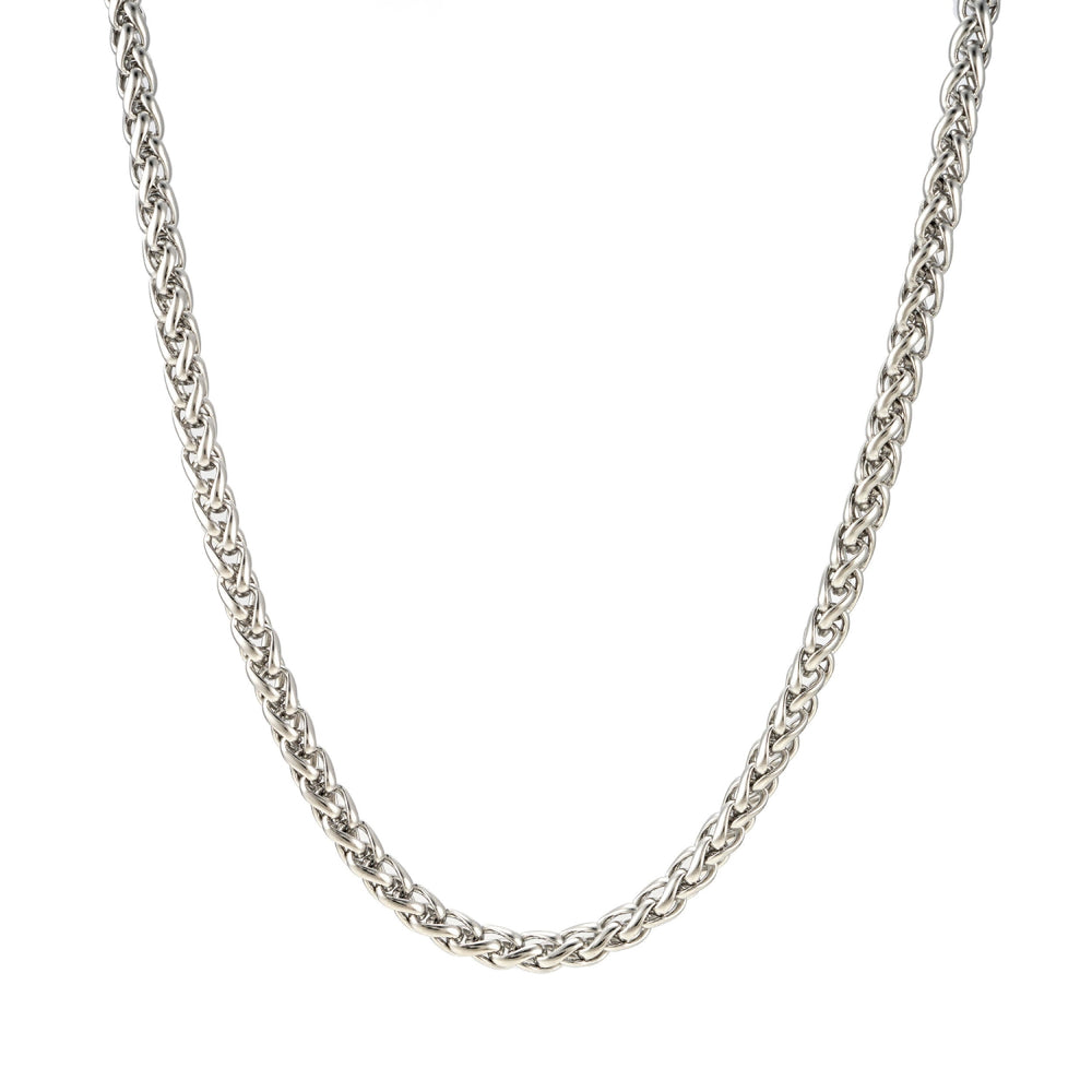 5mm wheat link chain 14k white gold icecartel main