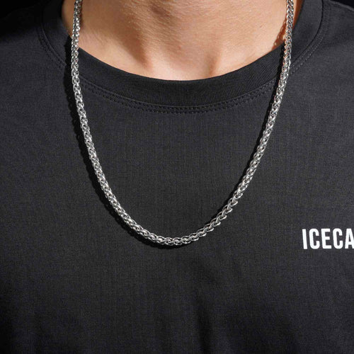 5mm wheat link chain 14k white gold icecartel model