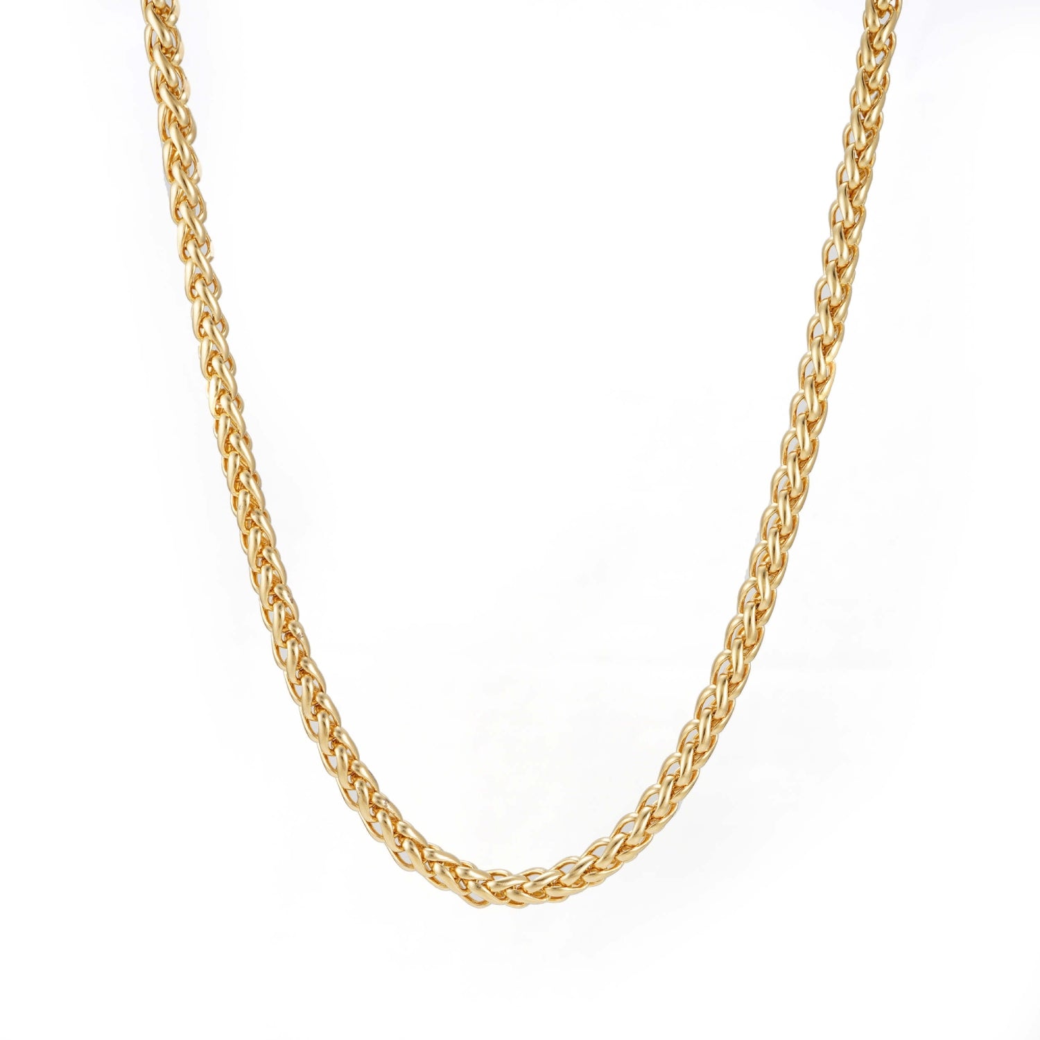 5mm wheat link chain 14k yellow gold icecartel main