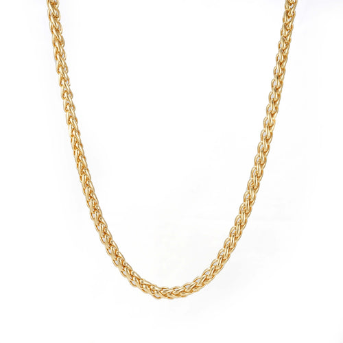 5mm wheat link chain 14k yellow gold icecartel main