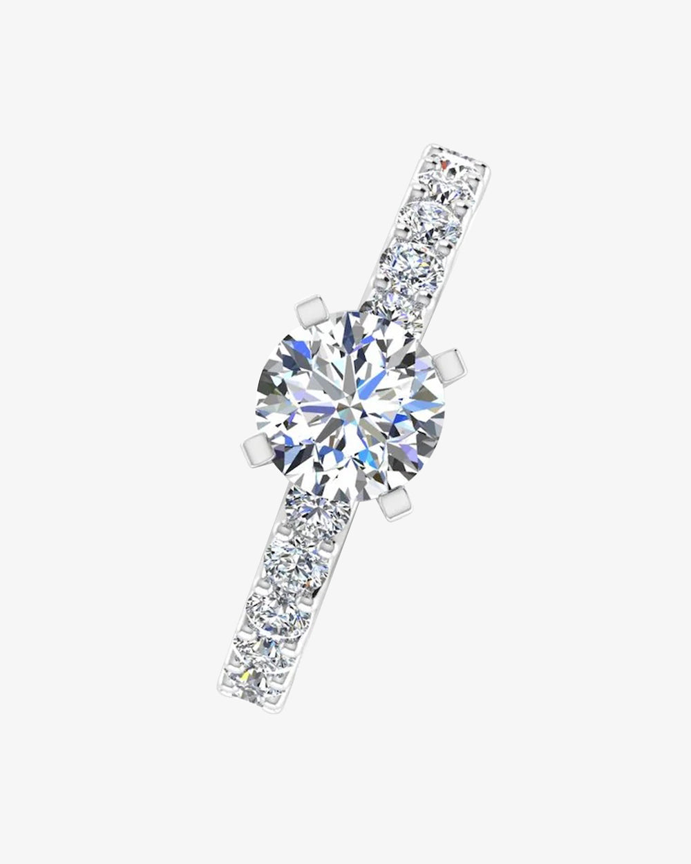 6 6x2 3mm brilliant cut moissanite engagement ring icecartel i