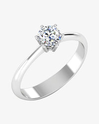 6 prong petite moissanite round solitaire engagement ring icecartel main