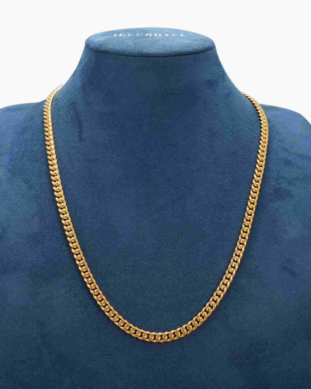 6mm 10k solid gold cuban chain icecartel display
