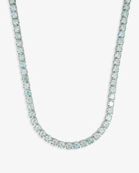 6mm blue moissanite tennis chain 14k gold icecartel white main px